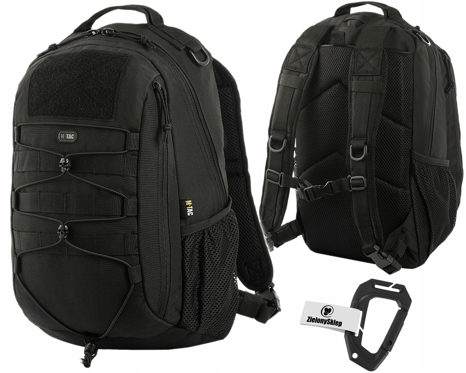 Mestský taktický batoh M-Tac Urban Line Force Pack a karabína Dominator Tactical